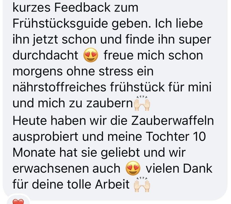 Nachricht einer Kundin an Laura