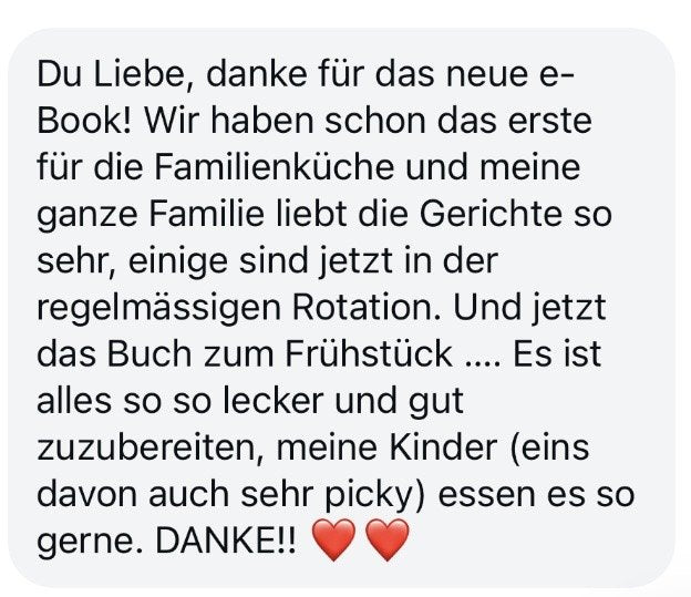 Nachricht einer Kundin an Laura