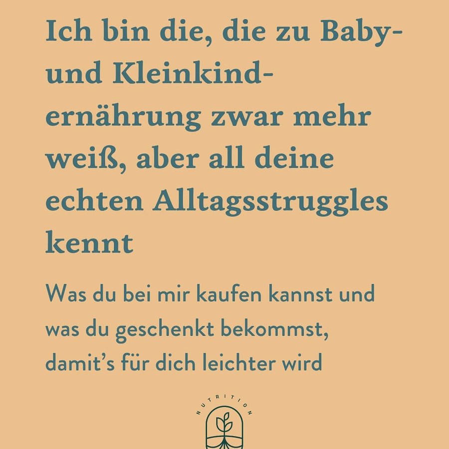 Instagram: Ich bin die, die zu Baby- und Kleinkindernährung mehr weiß