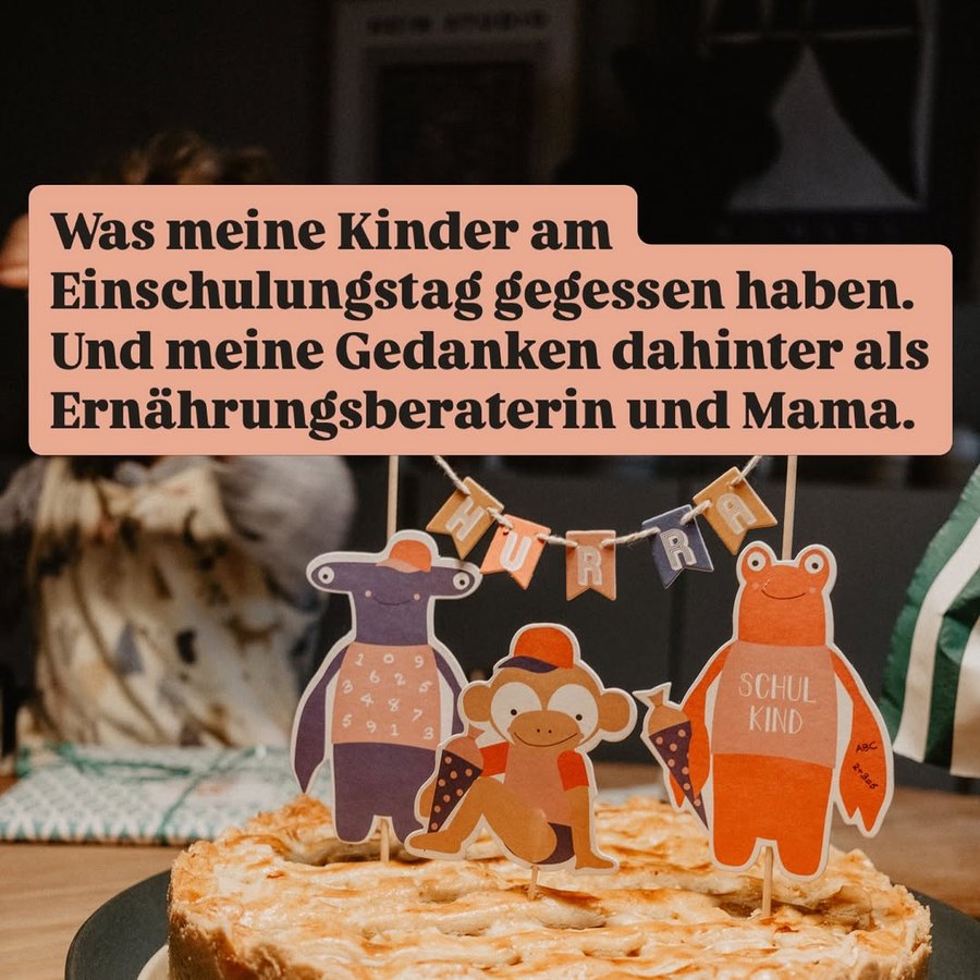 Instagram: Was meine Kinder am Einschulungstag gegessen haben