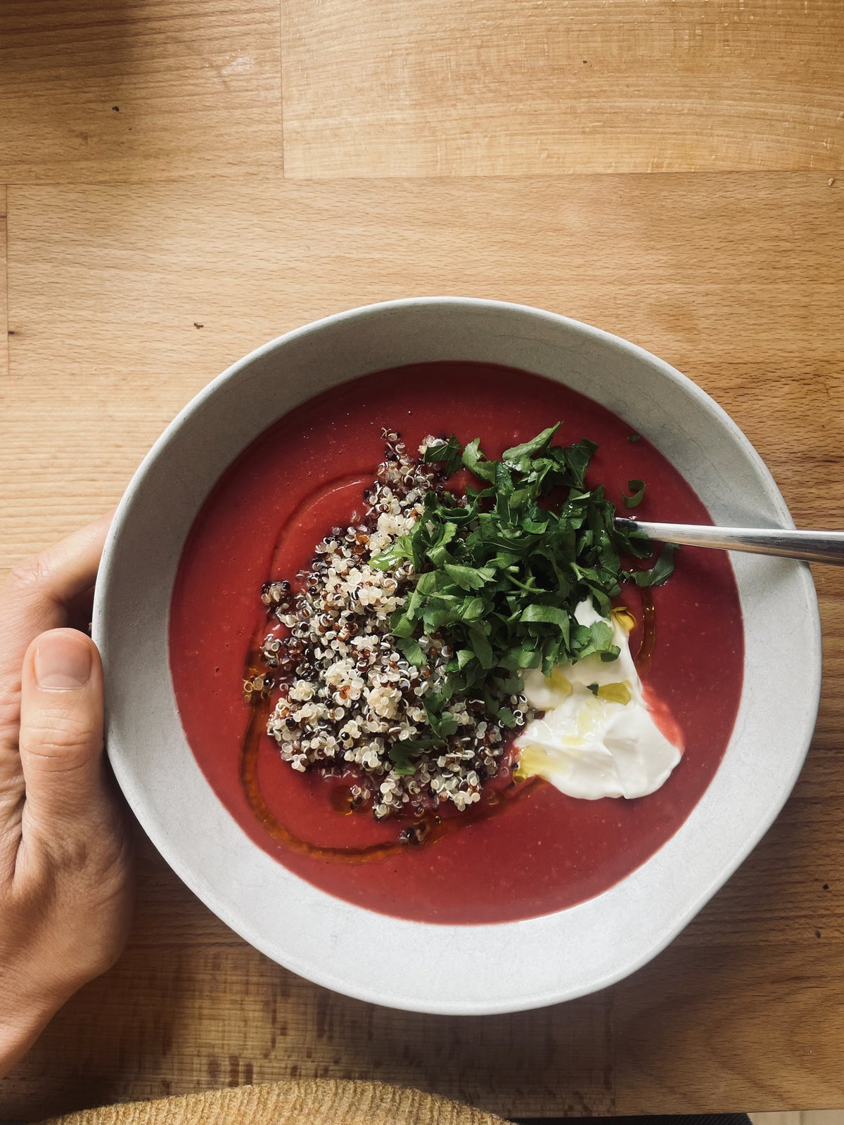 Tomatensuppe mit Quinoa
