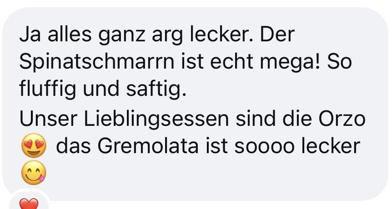 Nachricht einer Kundin an Laura