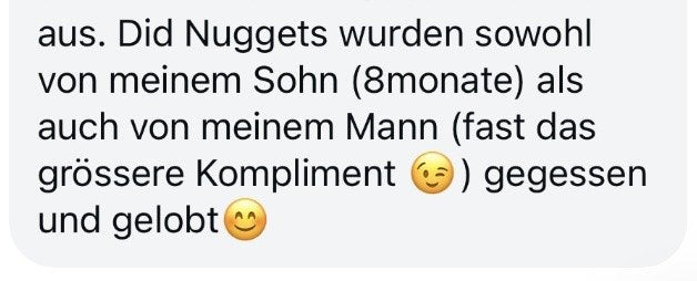 Nachricht einer Kundin an Laura