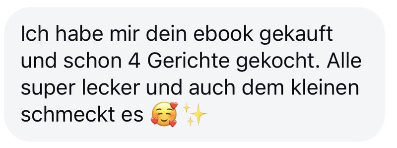 Nachricht einer Kundin an Laura